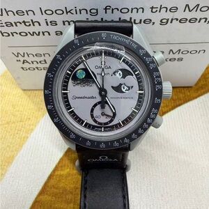🌟Swatch X Omega Moonswatch Mission To Earthphase Watch
